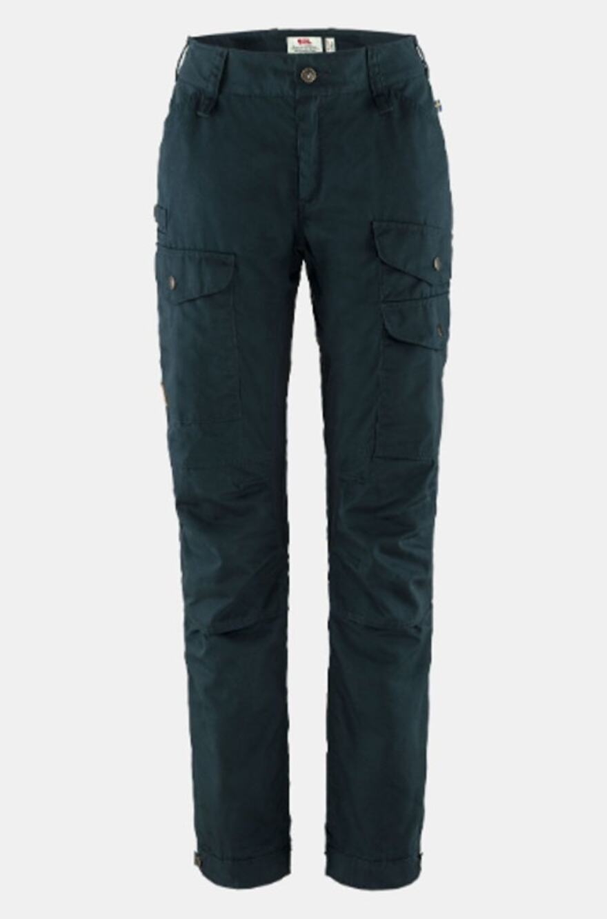 FJALLRAVEN Womens Vidda Pro Ventilated Pants US 14 EU 46 Navy Blue Trouser NWT